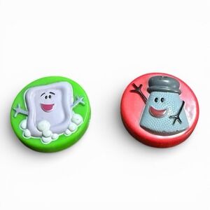 Slippery Soap & Mr. Pepper 1.5" Tyco Rubber Stamp Action Figure Blue's Clues